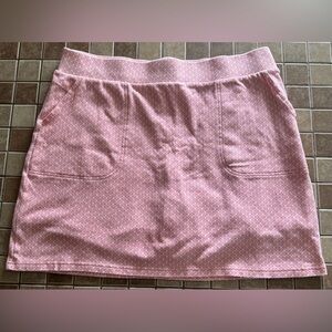 NWOT Croft & Barrow White and Coral Mini Skorts Casual Resort Wear, Large